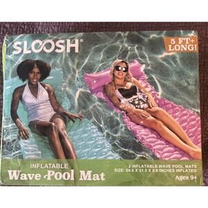 ‼️2 Inflatable Pool Floats Size 64.5 X 31.5 Brand Sloosh